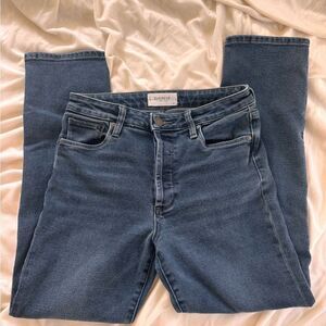 Evereve Women's Straight Leg Blue Jeans